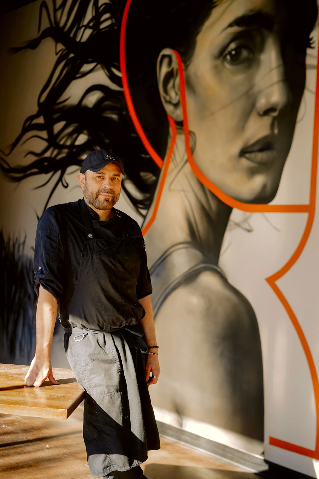 Michelin Chef Luis Perez at our La Lola Taco grand opening.